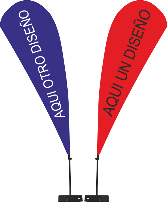 MASTIL MODELO GOTA PACK COMPLETO POR LAS DOS CARAS