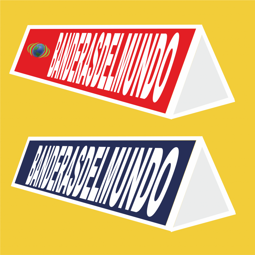 CARTEL PUBLICITARIO CON IMAN PERSONALIZADO EXPUESTO EN COCHE